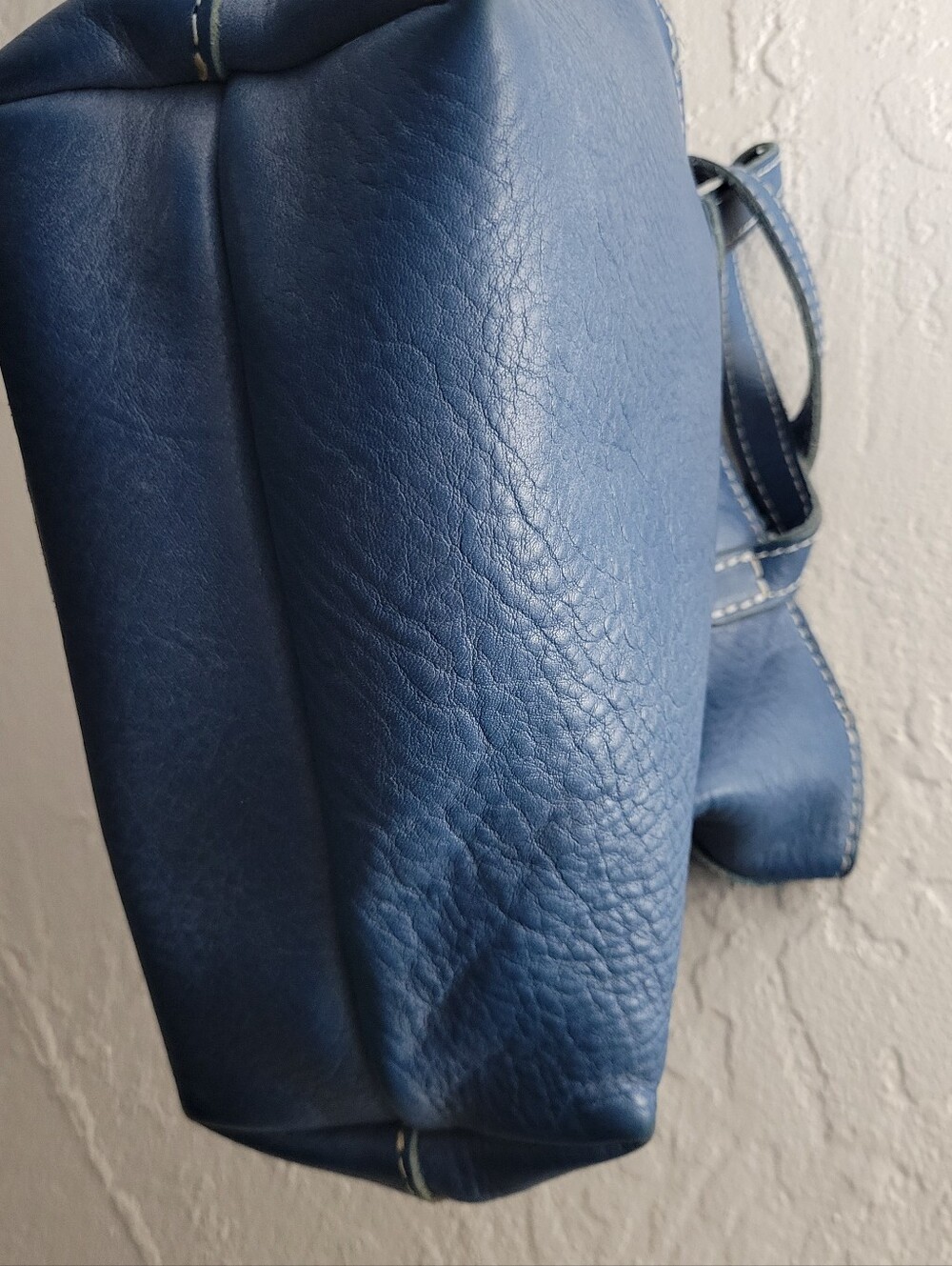 PLG Portland Leather Goods Original Indigo Mini-Crossbody Zip With Strap ๐ Rare - Picture 8 of 16